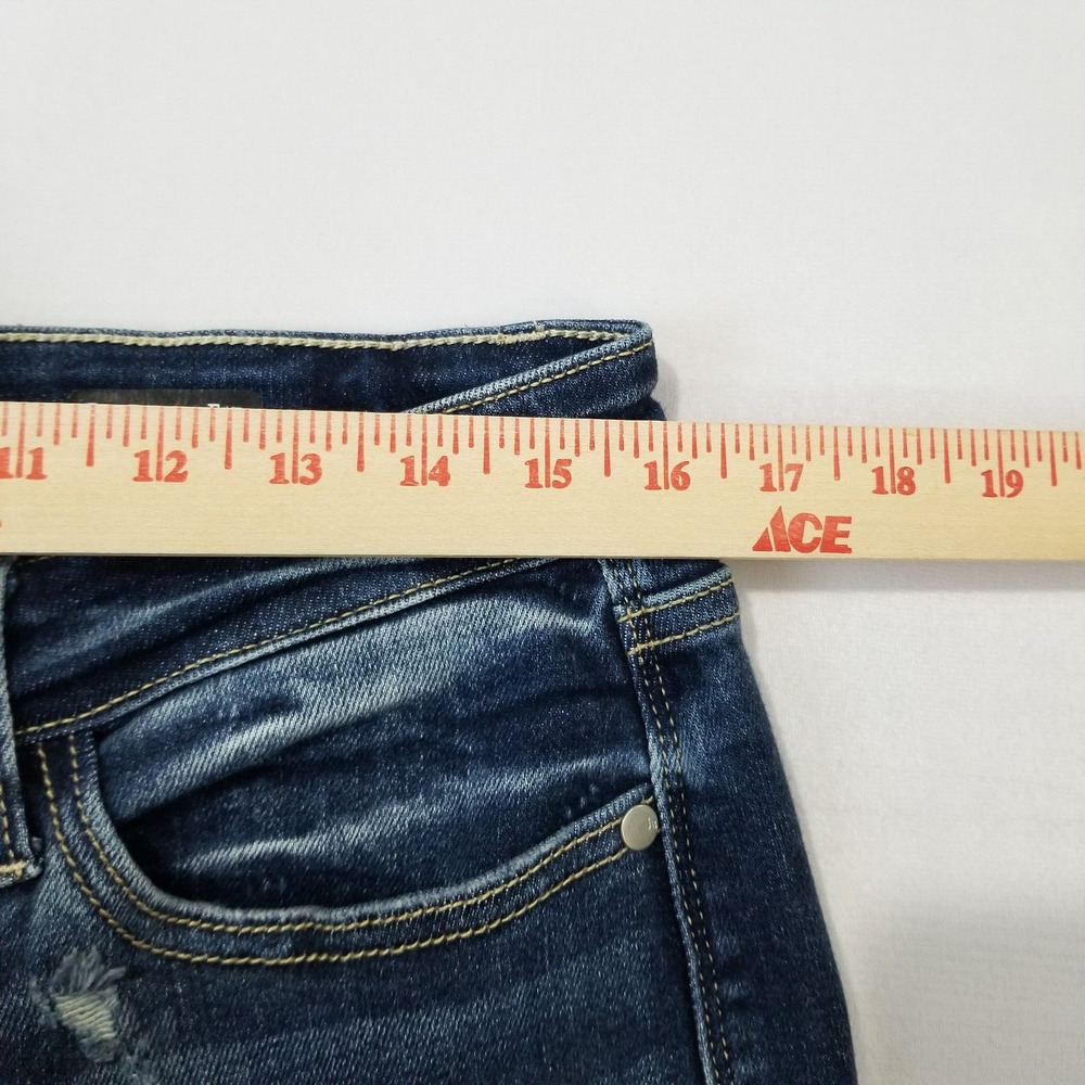 Judy Blue Women's Straight Leg Jeans - Distressed Blue - Picture 9 of 12